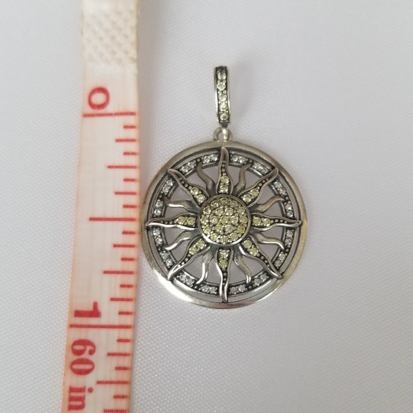 Sterling Silver Sun Pendant - Picture 3 of 9